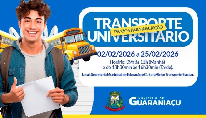 Guaraniaçu - Alunos que utilizam transporte para estudar em Cascavel, devem fazer ou renovar cadastro na Secretária de Educação